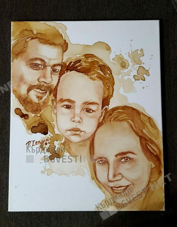 Петя Зенгин-художничката от Кърджали, която рисува портрети с кафе