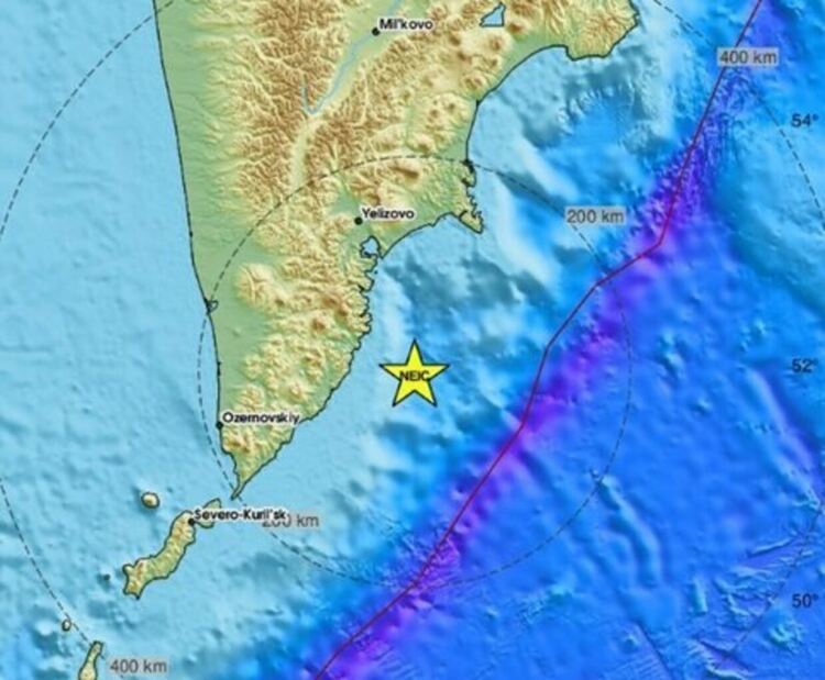 Първоначалният трус в Камчатка от 8,7 по Рихтер е бил последван от още над 50