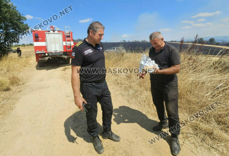 Обявиха частично бедствено положение заради пожара в Харманлийско