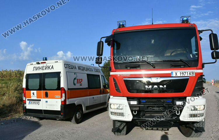 Водач пострада при кастрофа между джип и пикап край Хасково