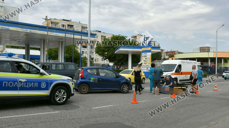 55-годишен пешеходец пострада при удар от кола в Хасково