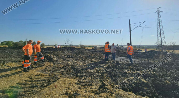 Изтеглиха дерайлиралите цистерни от линията, 60 метра релси са унищожени