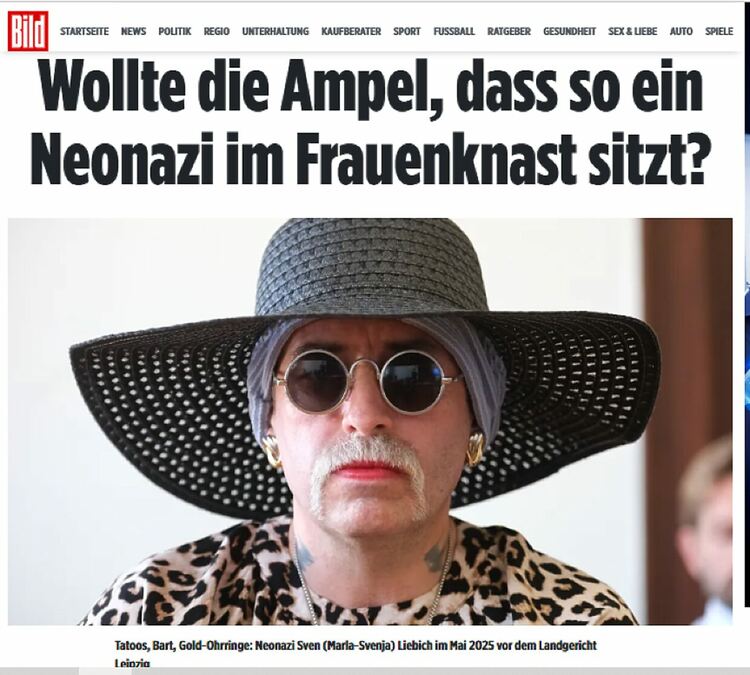 Скрийншот от статията в BILD