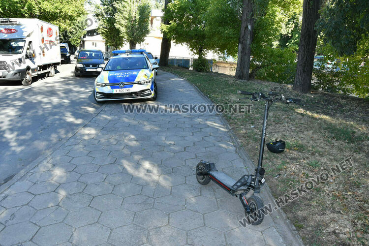 Мъж пострада при падане с тротинетка в Хасково
