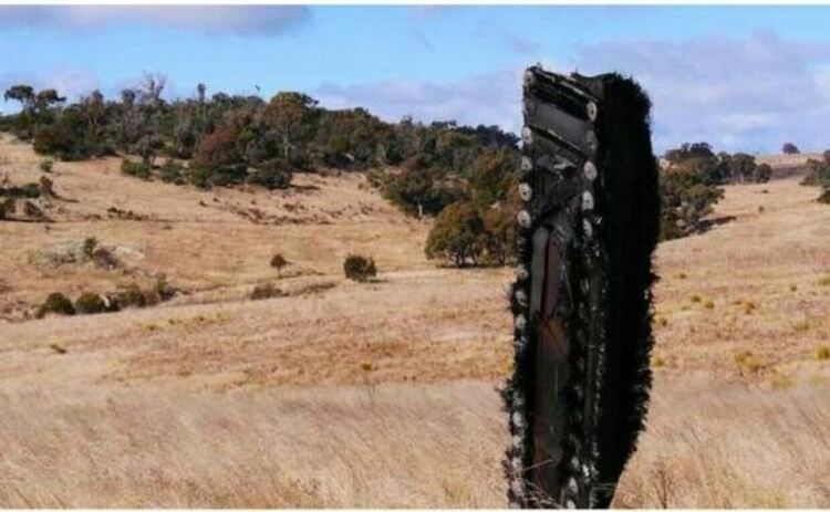 Фрагмент от космическия кораб SpaceX Dragon Trunk, завърнал се на 9 юли 2022 г. и открит в Австралия.