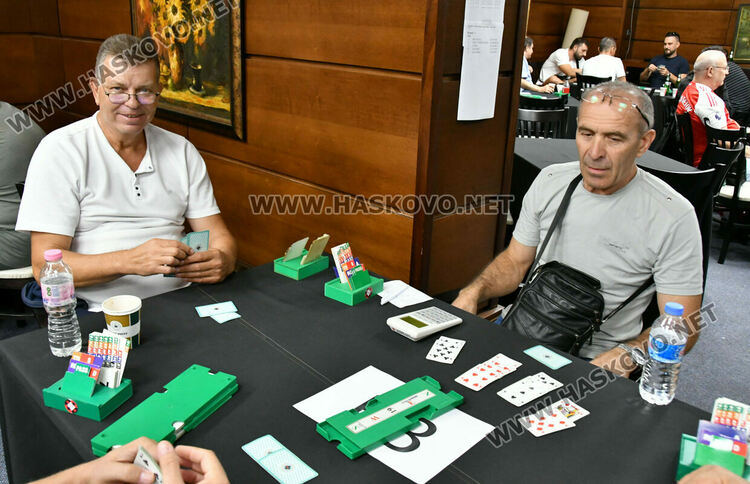 Колю Видев и Антонио Коцев спечелиха двойковия турнир по спортен бридж „Хасково 2025“
