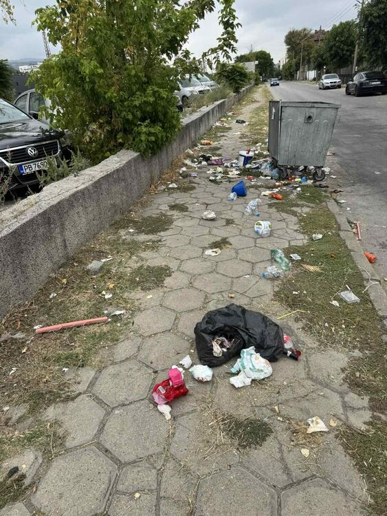 Асеновградчани са ядосани заради преливащи кошове и несъбрани боклуци 