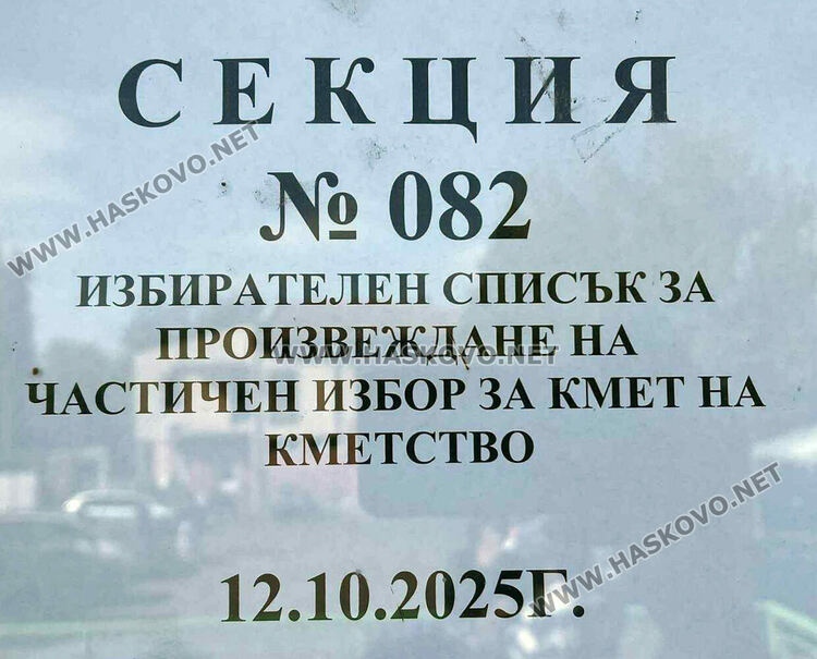 Висока активност на изборите за кмет в с. Черногорово