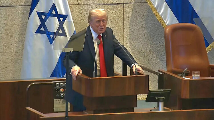  Хвалебствия и речи при посещението на Тръмп в Израел