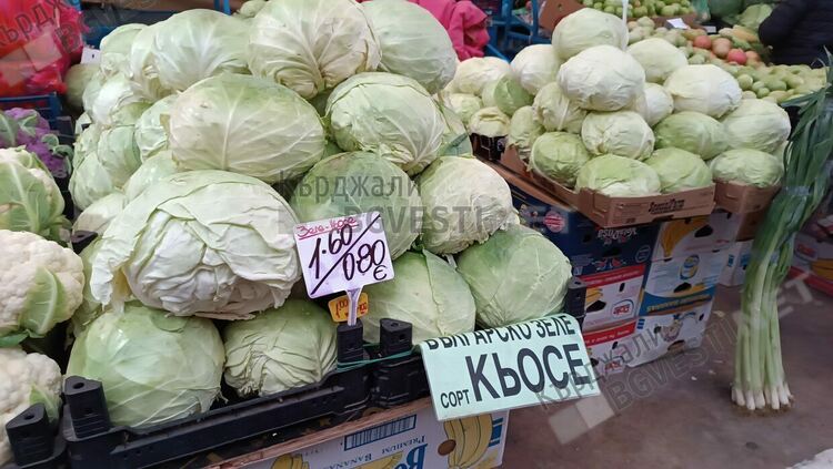 Българското зеле „Кьосе”заля Пазара на производителите в Кърджали,кържалийци стягат бидоните