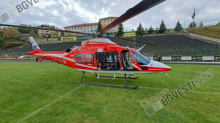 Спасителна хеликоптерна мисия за млад мъж с аневризма на гръдната аорта от Чепеларе