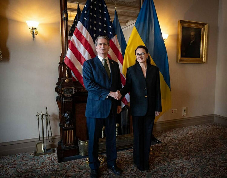 Скот Бесент и Юлия Свириденко