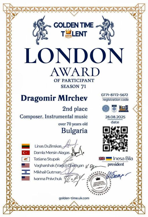 Разностранният талант д-р Драгомир Мирчев завършва юбилейна година с участие в арт-фестивал Париж