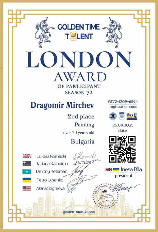 Разностранният талант д-р Драгомир Мирчев завършва юбилейна година с участие в арт-фестивал Париж