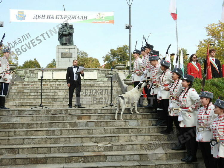 Бездомните кучета на града сред официалните лица в Деня на Кърджали/снимки/