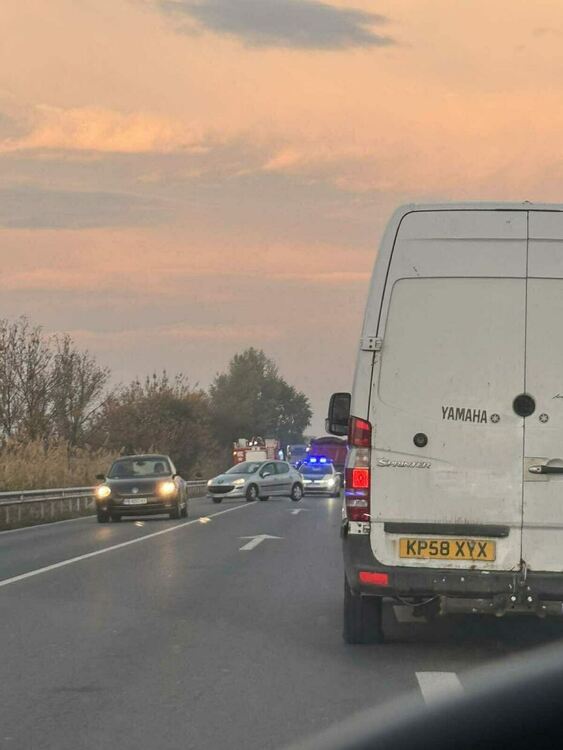 Челна катастрофа предизвика голямо задръстване на Околовръстното на Пловдив 