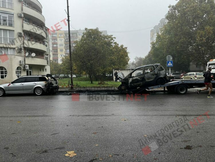 Вероятни серийни палежи на автомобили пред един и същ блок в Димитровград