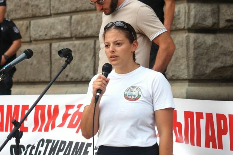 Василена Димитрова, един от лидерите на протеста на младите лекари от инициативата „Бедеще в България“.