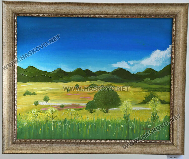 32 платна включва първата самостоятелна изложба на Златка Добрева 