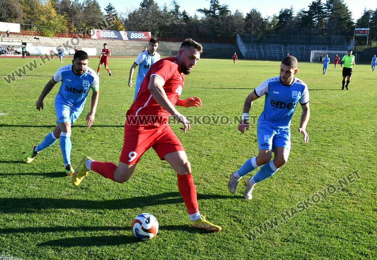 Два гола на Христо Бойков донесоха четвърти пореден успех на „Хасково“