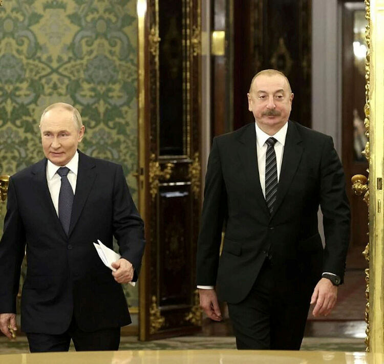 Владимир Путин и Илхан Алиев