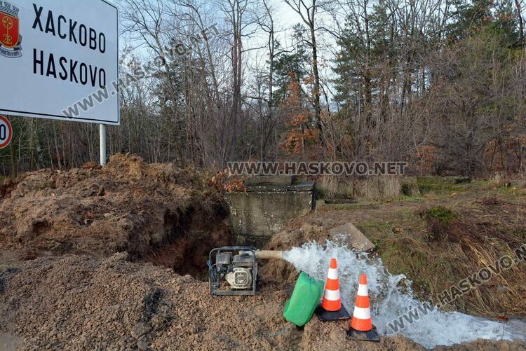 Хасковски квартали може да са без вода заради авария в магистрален водопровод 