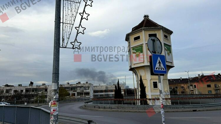 Черни пушеци над Димитровград: пожар край кв. „Изток“ предизвика притеснение сред гражданите
