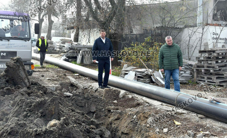 Започна изграждането на 14 нови водопровода с обща дължина около 15 км в Хасково