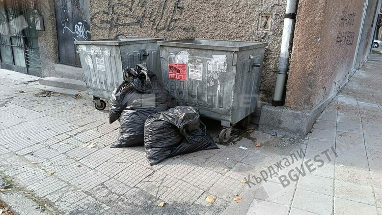 Кочина около химическа тоалетна в центъра на Кърджали