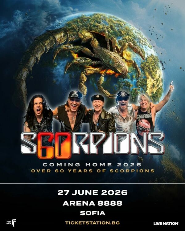 Scorpions отново в България през 2026 г.