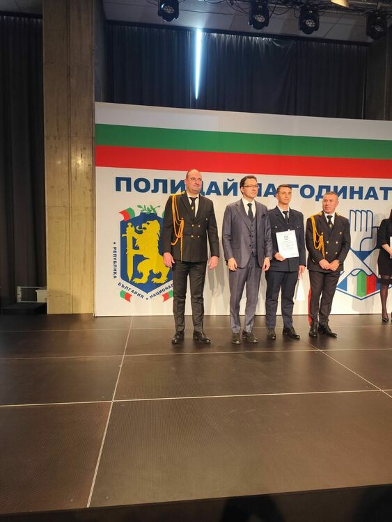 Полицай от РУ-Джебел е награден в националния конкурс &bdquo;Полицай на годината&ldquo; - 2025 	