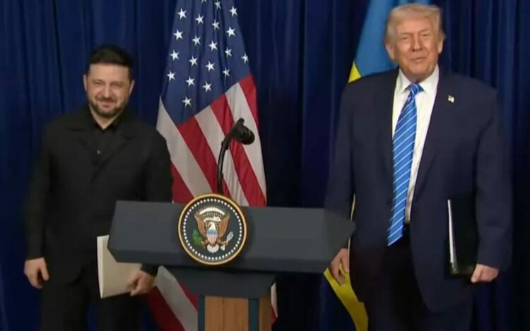 Зеленски и Тръмп демонстрираха добро настроение след преговорите в Мар-а-Лаго