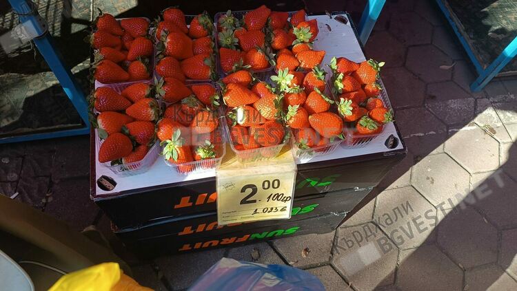 В навечерието на Новогодишната нощ предлагат ягоди на Пазара на производителите в Кърджали,рекламират ги като афродезиак