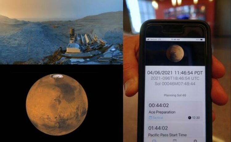 Хората от контролния център на мисията Perseverance имат страхотно приложение за календар с марсианско време, което отчита ключовите срещи.