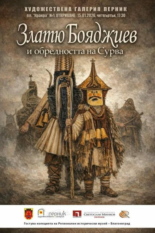 Двореца на културата ще бъде домакин на откриването на изложбата &bdquo;Златю Бояджиев и обредността на Сурва&ldquo;