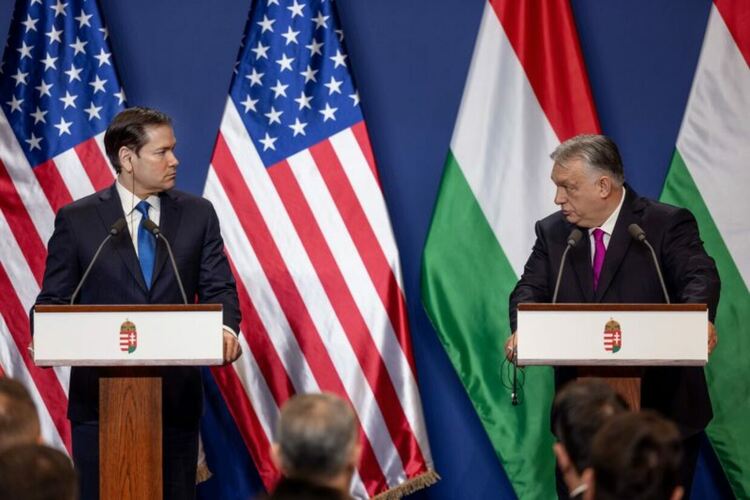 Марко Рубио и Виктор Орбан в Будапеща
