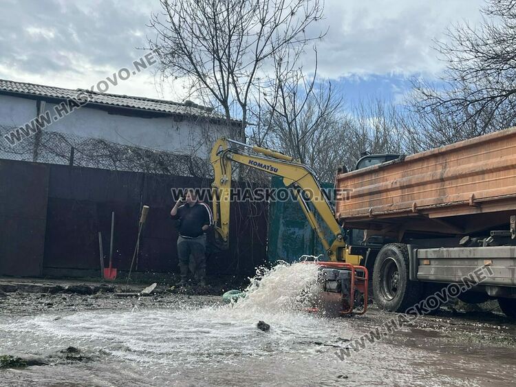 Части от Хасково останаха без вода заради авария в главен водопровод