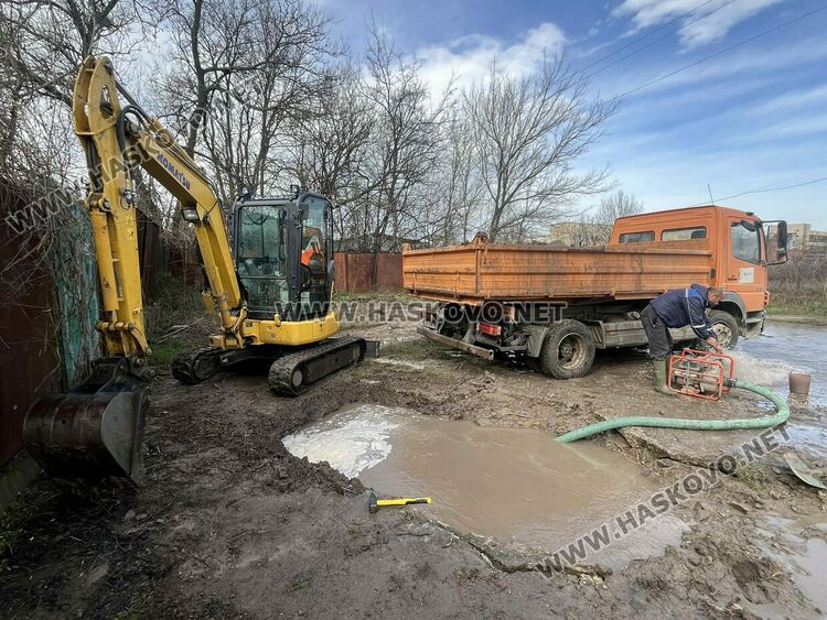Части от Хасково останаха без вода заради авария в главен водопровод