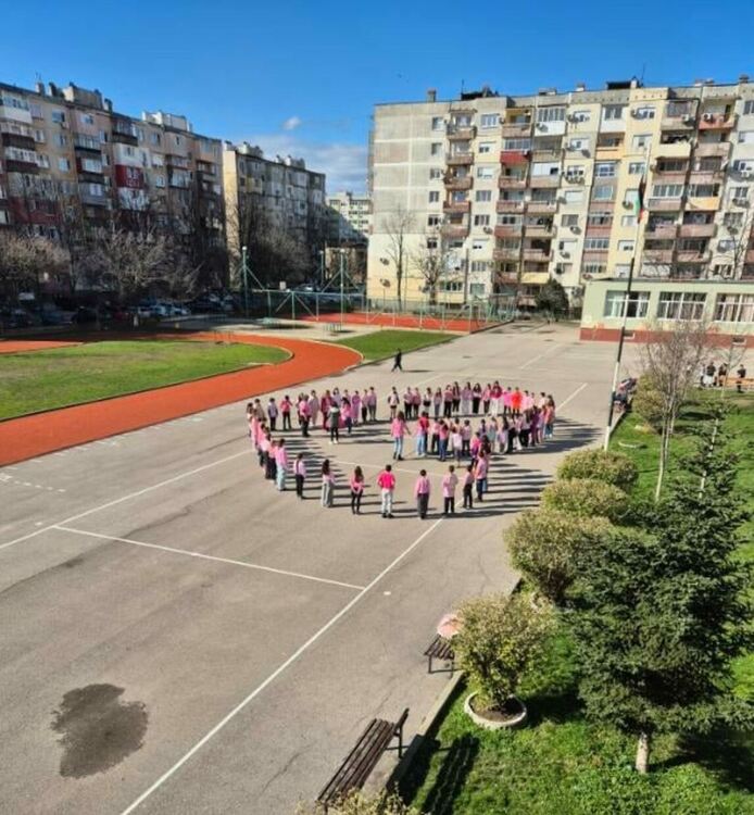 Денят на розовата фланелка в Училище &bdquo;Алеко Константинов&ldquo; &ndash; Димитровград: Заедно срещу тормоза