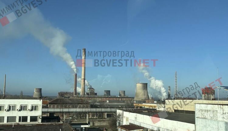 На ръба на превишението със серен диоксид в Димитровград