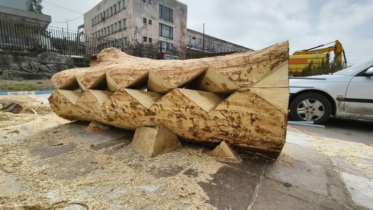 Представят 5 скулптурни инсталации от тополи край реката в Хасково 