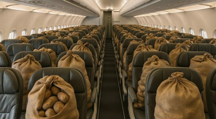 Коригираха с картофи безжичния интернет в самолет