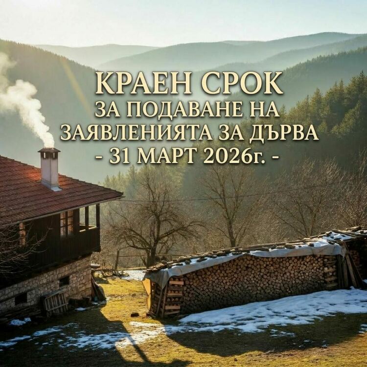 Наближава крайният срок за заявяване на дърва за огрев в Община Баните