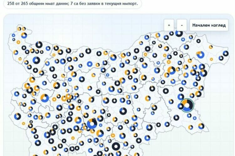 Общините Кърджали, Бургас и Пловдив са шампионите по усвояването на бюджетни пари по Инвестиционната програма Сн.Скрийншот МРРБ