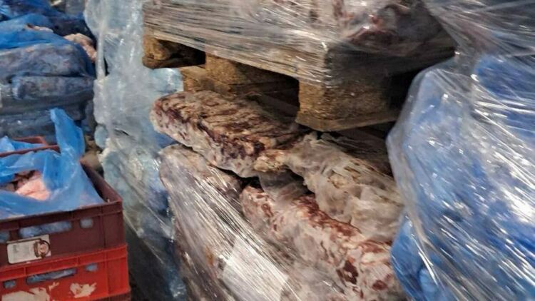 Откриха тонове свински глави, телешко и черва в хладилни камери с плесен и ръжда