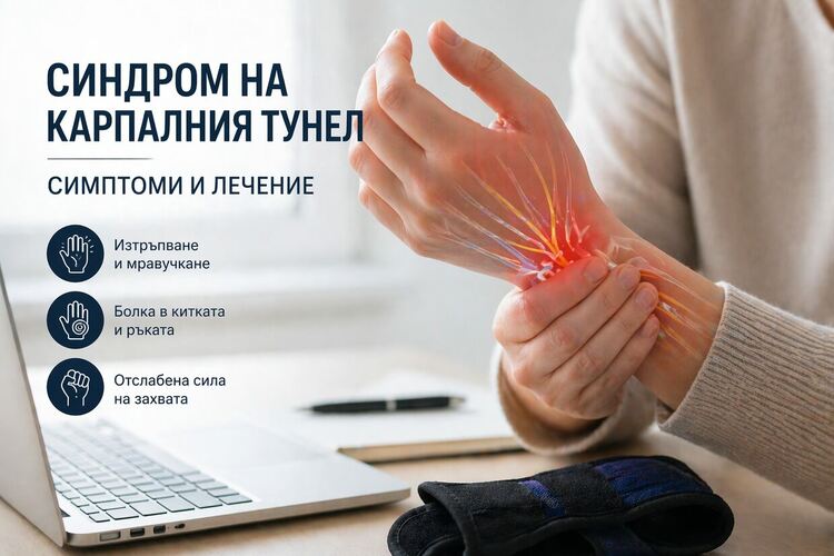 Синдром на карпалния тунел&nbsp;&ndash; симптоми и лечение