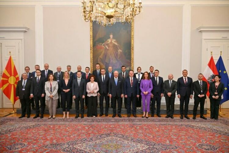 Делегациите на Австрия и Северна Македония, сн. Мицкоски/Фейсбук