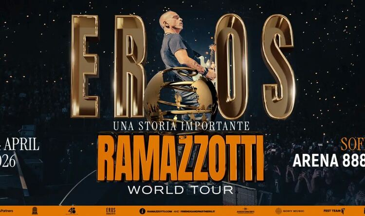 Ерос Рамоцоти представя новия си албум в София тази вечер