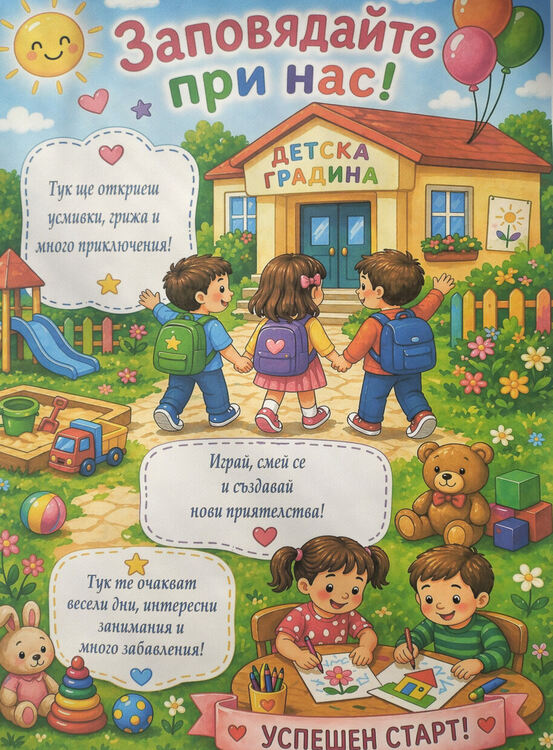 Обновената детска градина &bdquo;Славейче&ldquo; отвори врати за бъдещи възпитаници