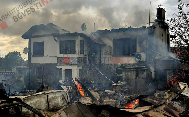 Пожар в село Крум остави 68-годишна жена без дом